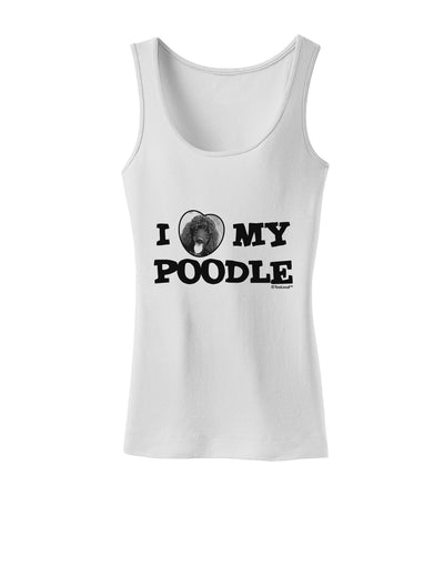 I Heart My Poodle Womens Tank Top by TooLoud-Womens Tank Tops-TooLoud-White-X-Small-Davson Sales