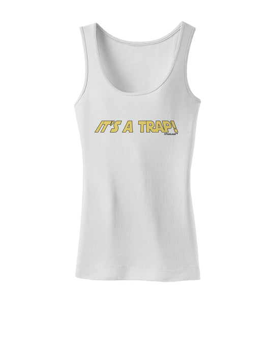 It is a Trap Womens Petite Tank Top-TooLoud-White-X-Small-Davson Sales
