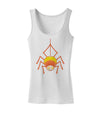 Cute Candy Corn Spider - Halloween Womens Tank Top-Womens Tank Tops-TooLoud-White-X-Small-Davson Sales