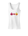 Pomegranate Heart Peach Womens Tank Top-Womens Tank Tops-TooLoud-White-X-Small-Davson Sales