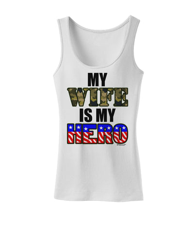 My Wife is My Hero - Armed Forces Womens Tank Top by TooLoud-Womens Tank Tops-TooLoud-White-X-Small-Davson Sales