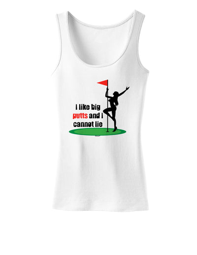 I like big putts and I cannot lie Womens Tank Top-Womens Tank Tops-TooLoud-White-X-Small-Davson Sales