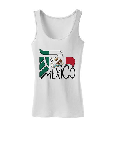 Mexico Eagle Symbol - Mexican Flag - Mexico Womens Tank Top by TooLoud-Womens Tank Tops-TooLoud-White-X-Small-Davson Sales