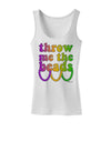 Throw Me The Beads - Mardi Gras Womens Tank Top by TooLoud-Womens Tank Tops-TooLoud-White-X-Small-Davson Sales