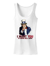 Uncle Sam I Want You to Bring me a Beer Womens Tank Top-Womens Tank Tops-TooLoud-White-X-Small-Davson Sales