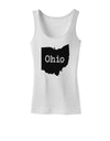 Ohio - United States Shape Womens Tank Top by TooLoud-Womens Tank Tops-TooLoud-White-X-Small-Davson Sales