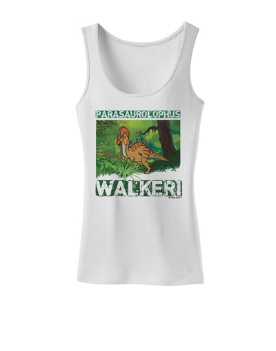 Parasaurolophus Walkeri - With Name Womens Tank Top-Womens Tank Tops-TooLoud-White-X-Small-Davson Sales