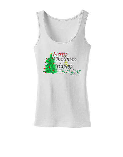 Merry Christmas & Happy New Year Womens Tank Top-Womens Tank Tops-TooLoud-White-X-Small-Davson Sales