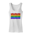 Rainbow Mustaches Gay Pride Flag Womens Tank Top-Womens Tank Tops-TooLoud-White-X-Small-Davson Sales