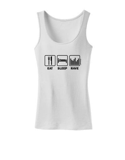 Eat Sleep Rave Womens Tank Top by TooLoud-Womens Tank Tops-TooLoud-White-X-Small-Davson Sales