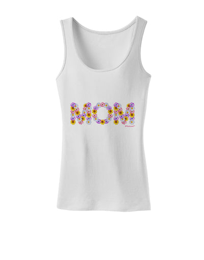 Mom Flowers Design Womens Tank Top by TooLoud-Womens Tank Tops-TooLoud-White-X-Small-Davson Sales