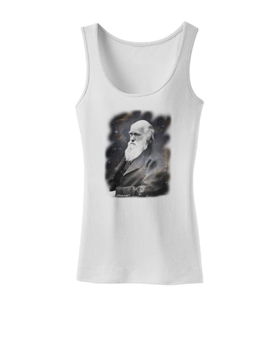 Charles Darwin In Space Womens Tank Top by TooLoud-Womens Tank Tops-TooLoud-White-X-Small-Davson Sales