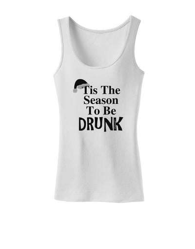 Season To Be Drunk BnW Womens Tank Top-Womens Tank Tops-TooLoud-White-X-Small-Davson Sales