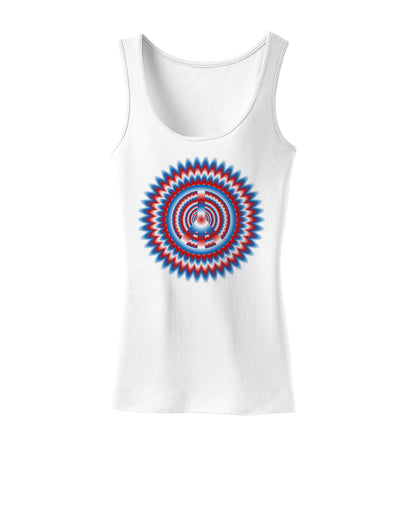 Psychedelic Peace Patriotic Womens Tank Top