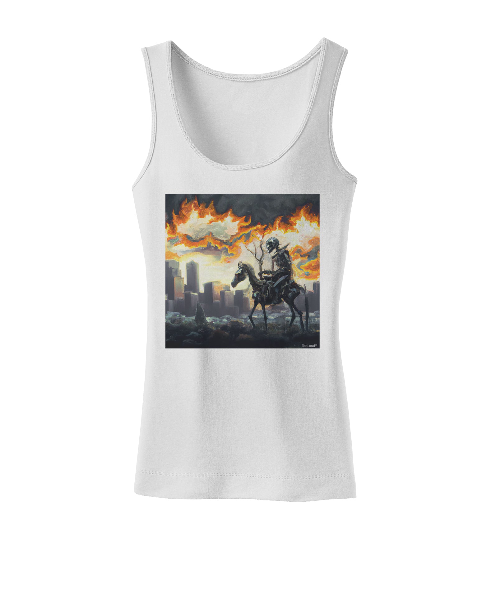 Grimm Reaper Halloween Design Womens Tank Top-Womens-Tanktops-TooLoud-White-X-Small-Davson Sales