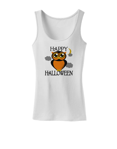 Owl Orange Text Womens Tank Top-Womens Tank Tops-TooLoud-White-X-Small-Davson Sales