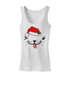 Kyu-T Face Puppina Santa Girl Dog Womens Tank Top-Womens Tank Tops-TooLoud-White-X-Small-Davson Sales