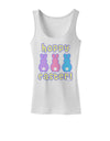 Three Easter Bunnies - Hoppy Easter Womens Tank Top by TooLoud-Womens Tank Tops-TooLoud-White-X-Small-Davson Sales