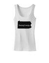 Pennsylvania - United States Shape Womens Tank Top by TooLoud-Womens Tank Tops-TooLoud-White-X-Small-Davson Sales