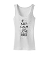 Keep Calm and Love Bees Womens Tank Top-Womens Tank Tops-TooLoud-White-X-Small-Davson Sales