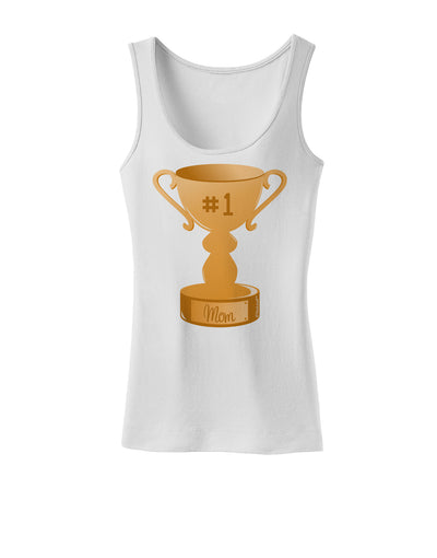 Number One Mom Trophy Womens Tank Top by TooLoud-Womens Tank Tops-TooLoud-White-X-Small-Davson Sales