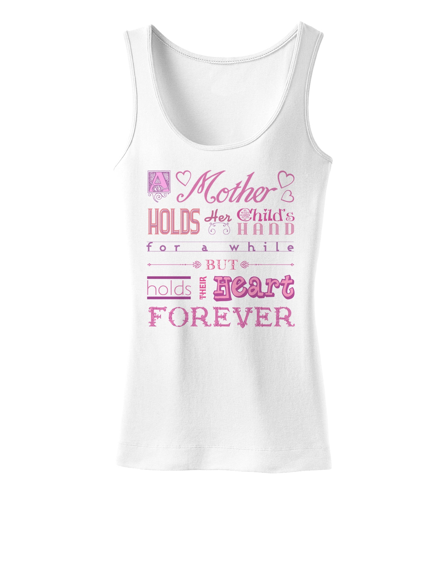 A Mother Holds Mother's Day Womens Tank Top-Womens Tank Tops-TooLoud-White-X-Small-Davson Sales