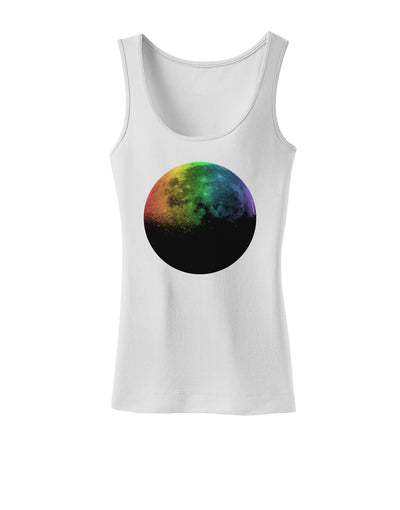 Rainbow Moon Womens Tank Top-Womens Tank Tops-TooLoud-White-X-Small-Davson Sales