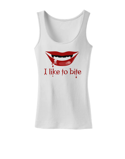 Like to Bite Womens Tank Top-Womens Tank Tops-TooLoud-White-X-Small-Davson Sales