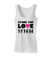 Stand For Love Pink Heart Womens Tank Top-Womens Tank Tops-TooLoud-White-X-Small-Davson Sales