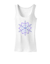 Snowflake Star Christmas Womens Tank Top-Womens Tank Tops-TooLoud-White-X-Small-Davson Sales