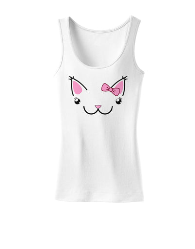 Kyu-T Ears - Kawaia the Cute Girl Critter Womens Tank Top-Womens Tank Tops-TooLoud-White-X-Small-Davson Sales