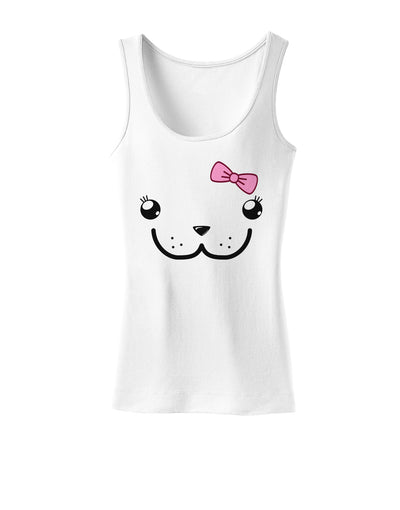 Kyu-T Face - Dewina Cute Girl Dugong Womens Tank Top-Womens Tank Tops-TooLoud-White-X-Small-Davson Sales