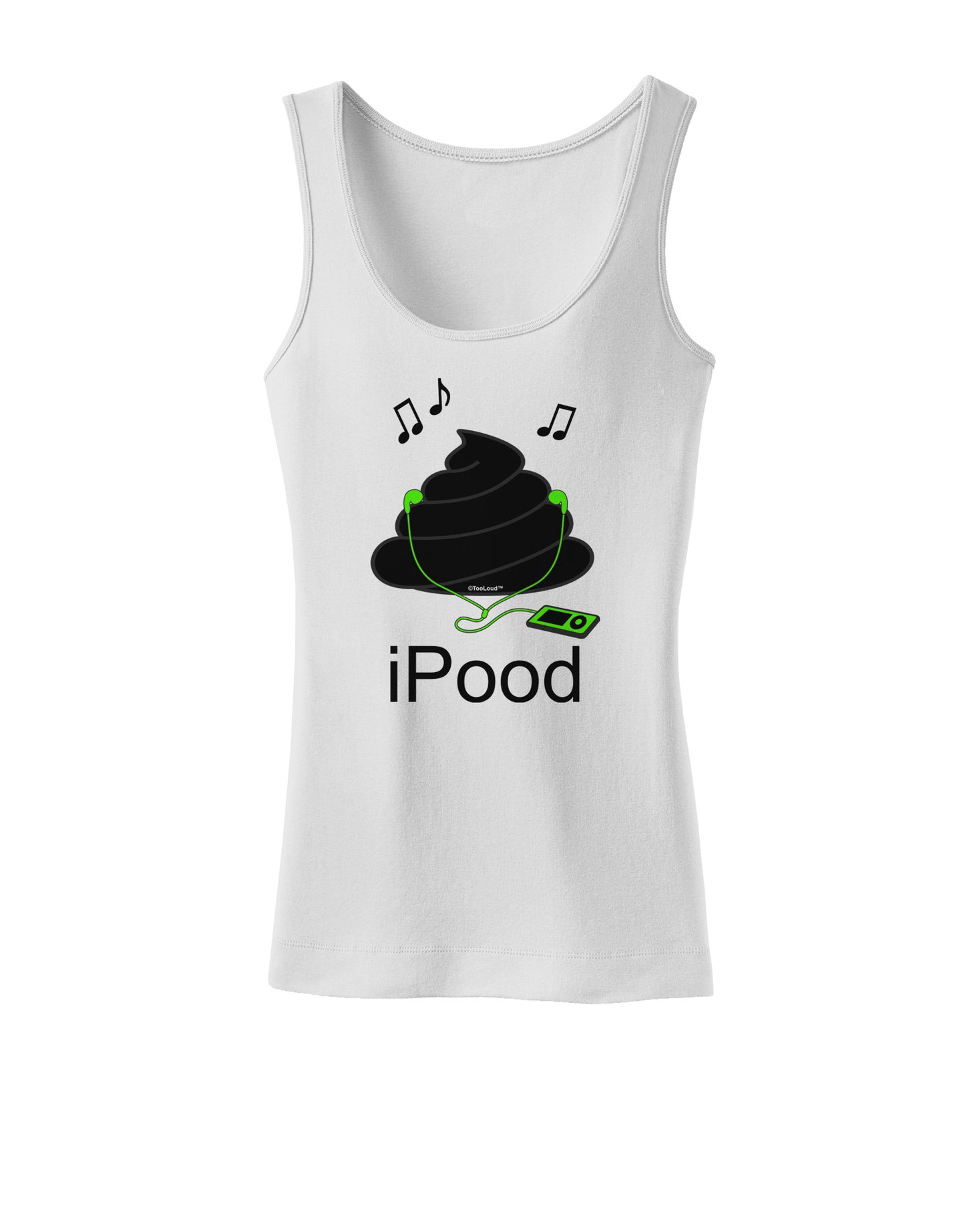 iPood Womens Petite Tank Top-TooLoud-White-X-Small-Davson Sales