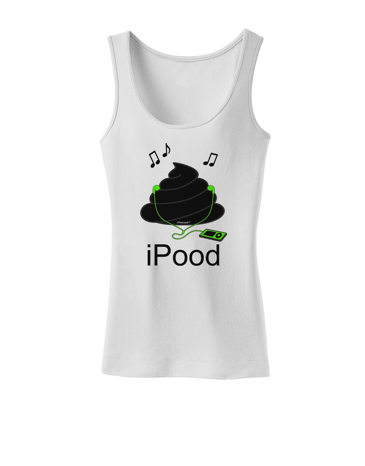 iPood Womens Petite Tank Top-TooLoud-White-X-Small-Davson Sales