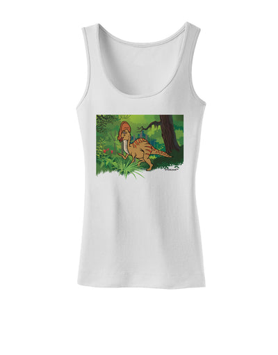 Parasaurolophus Walkeri - Without Name Womens Tank Top-Womens Tank Tops-TooLoud-White-X-Small-Davson Sales