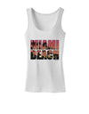 Miami Beach - Sunset Palm Trees Womens Tank Top by TooLoud-Womens Tank Tops-TooLoud-White-X-Small-Davson Sales