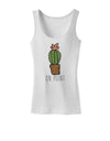 TooLoud On Point Cactus Womens Petite Tank Top-Womens Tank Tops-TooLoud-White-X-Small-Davson Sales