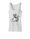 Taurus Illustration Womens Tank Top-Womens Tank Tops-TooLoud-White-X-Small-Davson Sales