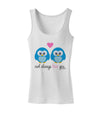 Owl Always Love You - Blue Owls Womens Tank Top by TooLoud-Womens Tank Tops-TooLoud-White-X-Small-Davson Sales