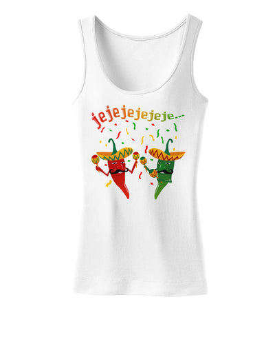 Jejeje Mexican Chili Peppers Womens Tank Top-Womens Tank Tops-TooLoud-White-X-Small-Davson Sales