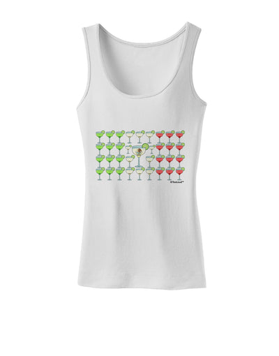 Mexican Flag of Margaritas Womens Tank Top by TooLoud-Womens Tank Tops-TooLoud-White-X-Small-Davson Sales