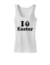 I Egg Cross Easter -Black Glitter Womens Tank Top by TooLoud-Womens Tank Tops-TooLoud-White-X-Small-Davson Sales