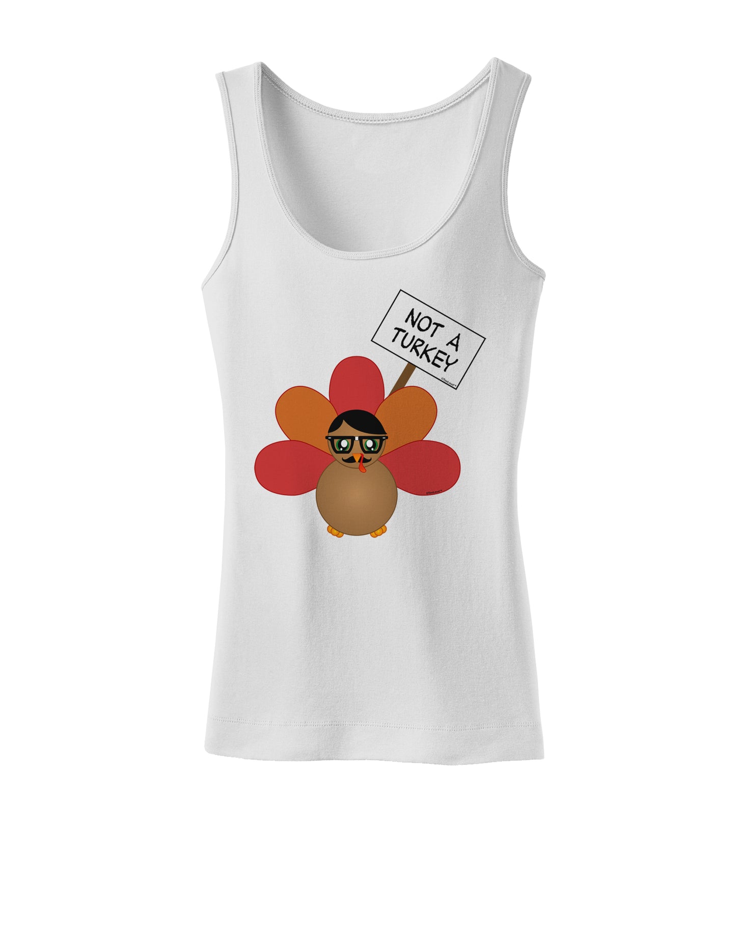 Thanksgiving Turkey in Disguise Womens Tank Top by TooLoud-Womens Tank Tops-TooLoud-White-X-Small-Davson Sales