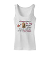 TooLoud Woman Like A Tea Bag Eleanor R Womens Petite Tank Top-TooLoud-White-X-Small-Davson Sales