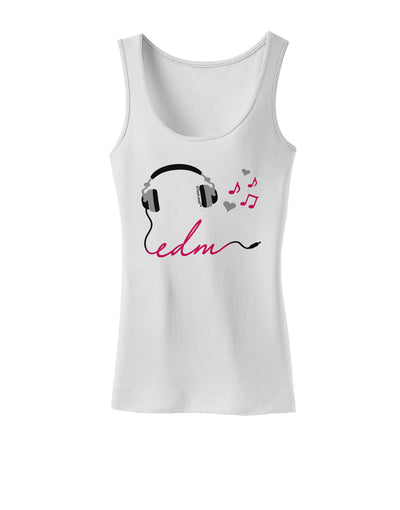 EDM Cord Pink Womens Tank Top-Womens Tank Tops-TooLoud-White-X-Small-Davson Sales