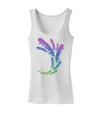 Tropical Feathers Womens Petite Tank Top-TooLoud-White-X-Small-Davson Sales