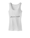 TooLoud Hakuna Matata Womens Petite Tank Top-Womens Tank Tops-TooLoud-White-X-Small-Davson Sales