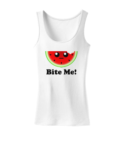 Bite Me Womens Tank Top-Womens Tank Tops-TooLoud-White-X-Small-Davson Sales