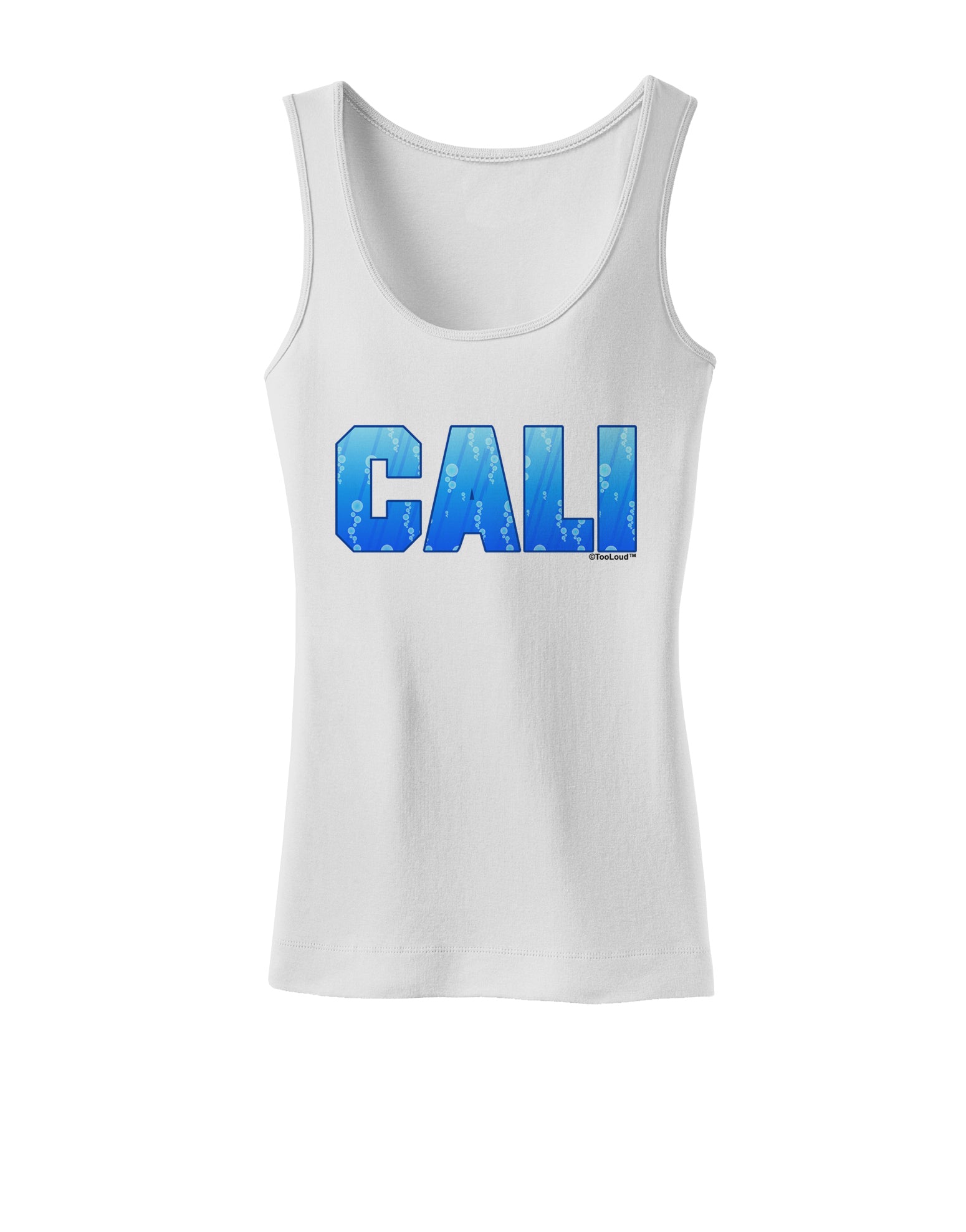 Cali Ocean Bubbles Womens Tank Top by TooLoud-Womens Tank Tops-TooLoud-White-X-Small-Davson Sales