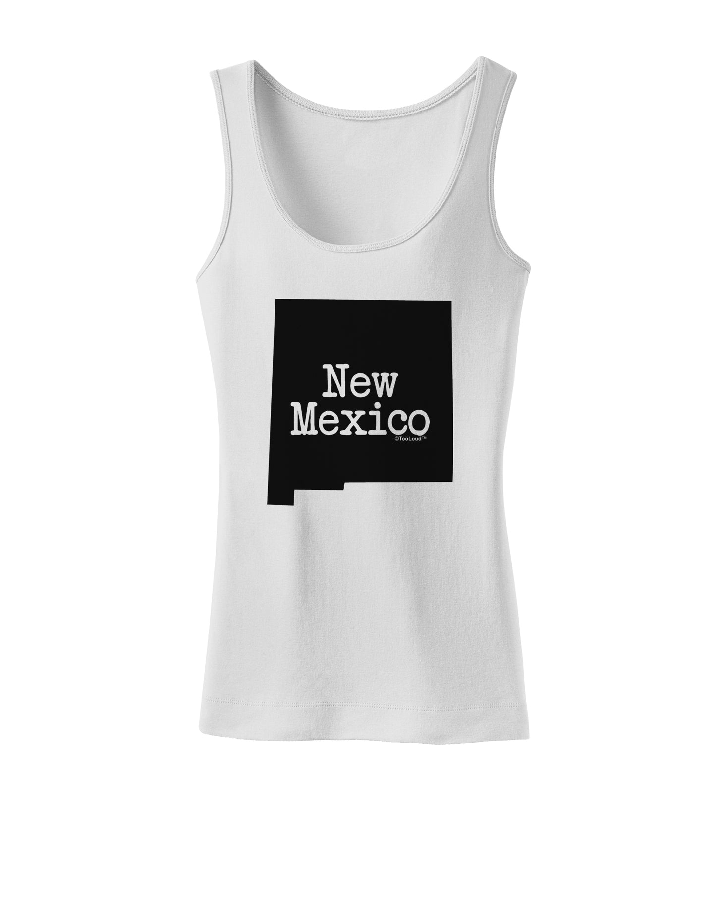 New Mexico - United States Shape Womens Tank Top by TooLoud-Womens Tank Tops-TooLoud-White-X-Small-Davson Sales